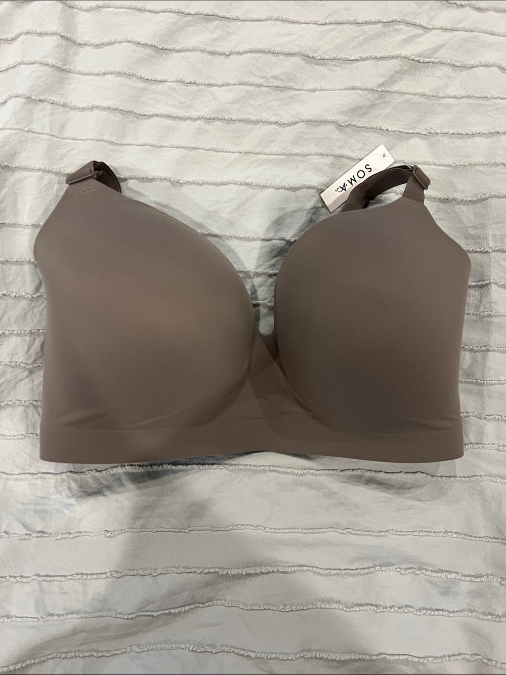 Soma Wireless Smooth Bra - Taupe Gray